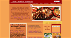 Desktop Screenshot of lafiestamexican.com