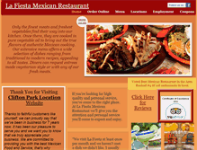 Tablet Screenshot of lafiestamexican.com